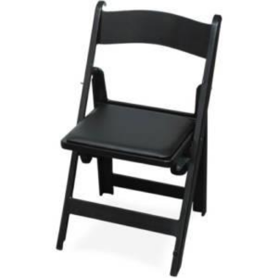 Picture of BLACK RESIN PADDED CHAIR