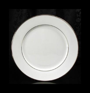 Picture of SILVER TRIM DINNER PLATE