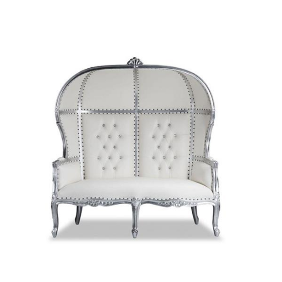 Picture of WHITE THRONE LOVESEAT