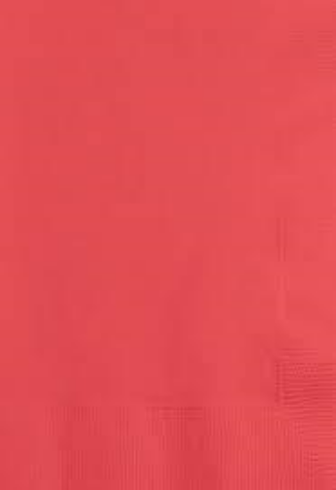 Picture of BEVERAGE NAPKINS CORAL