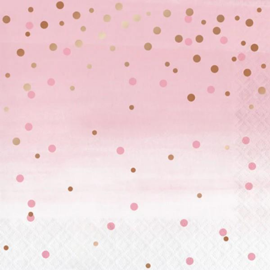 Picture of LUNCHEON NAPKINS ROSE DOTS