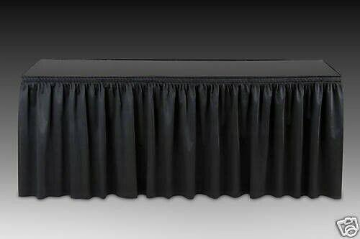 Picture of TABLE SKIRT 17FT BLACK