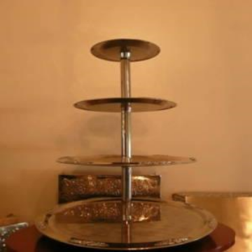 Picture of CUPCAKE STAND SILVER 4T 
