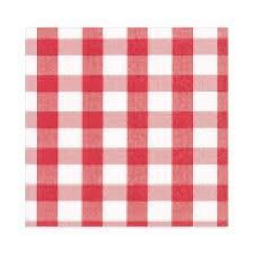 Picture of BEVERAGE NAPKINS RED GINGHAM