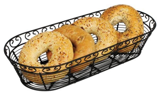 Picture of BREAD BASKET BLACK OBLONG