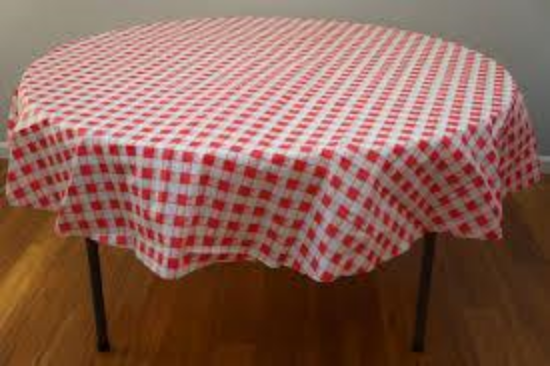 Picture of OCTY ROUND RED GINGHAM