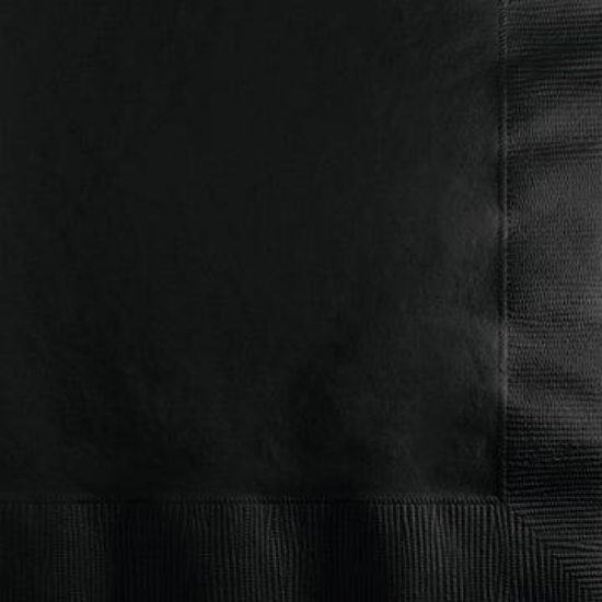 Picture of BEVERAGE NAPKINS BLACK VELVET