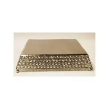Picture of CAKE STAND CRYSTAL SQ 21"