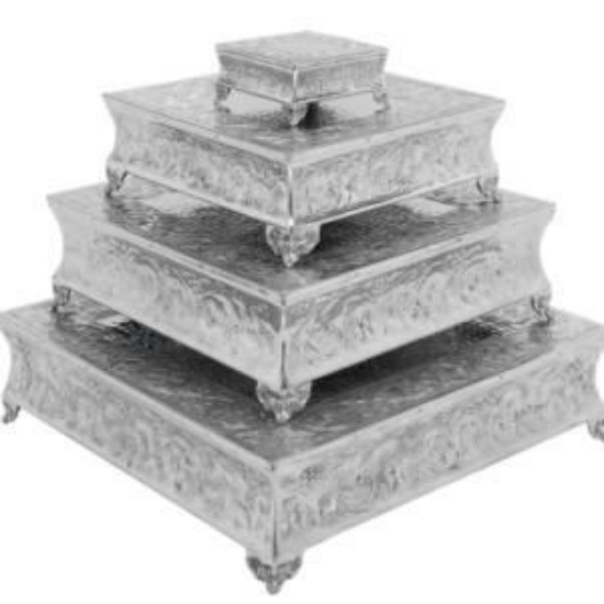 Picture of CAKE STAND ANTIQUE SQ 18"