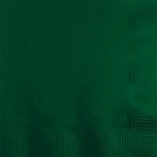 Picture of BEVERAGE NAPKINS HUNTER GREEN