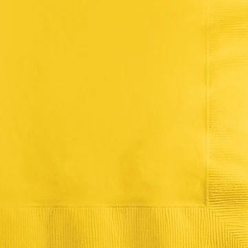 Picture of LUNCHEON NAPKINS SCHOOL BUS YELLOW
