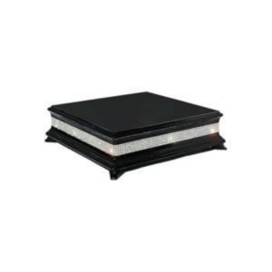 Picture of CAKE STAND DIAMOND BLACK SQ 14"