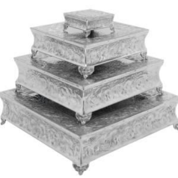 Picture of CAKE STAND ANTIQUE SQ 18"