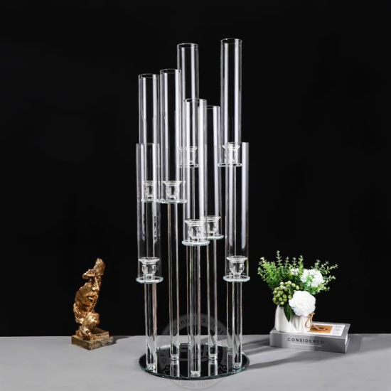 Picture of GLASS 7 LIGHT CANDELABRA TABLETOP