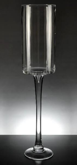 Picture of GLASS PEDESTAL VASE