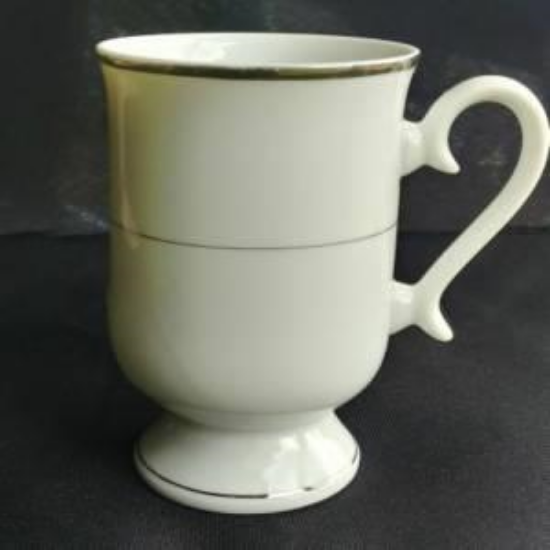 Picture of SILVER TRIM COFFEE MUG