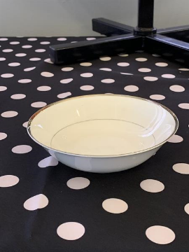 Picture of SILVER TRIM CEREAL BOWL