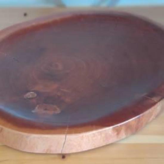 Picture of TRAY NATURAL WOOD 17"