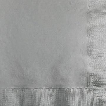 Picture of BEVERAGE NAPKINS SHIMMERING SILVER