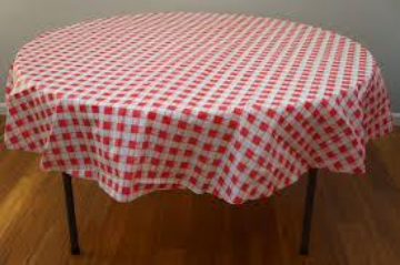 Picture of OCTY ROUND RED GINGHAM
